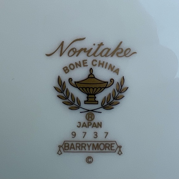 ONE (1) 8.25" Barrymore Noritake rimmed cream soup bowl fine bone china - Picture 5 of 6